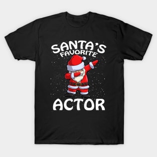 Santas Favorite Actor Christmas T-Shirt